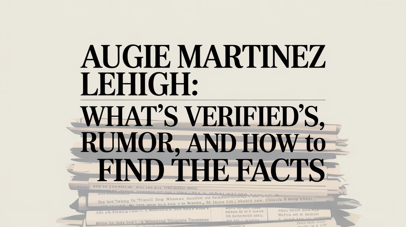 Augie Martinez Lehigh What’s Verified, What’s Rumor, and How to Find the Facts